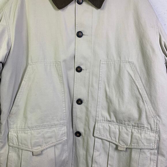 NORTH BAY Coat Chore Barn Field‎ Leather Collar Removable Fleece Quilted Lining - Picture 6 of 16